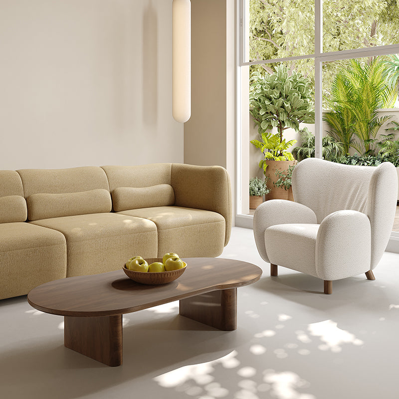 Living Room Furniture Exquisite Set of Molecular - Inspired Wooden Coffee and Side Tables, Elevate Your Living Space