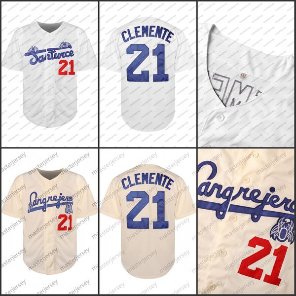 #21 Roberto Clemente Baseball Jerseys Men&#039;s Sewing Embroidery High Quality In Stock Fast Shipping Slight Stretch Polyester - Perfect fo
