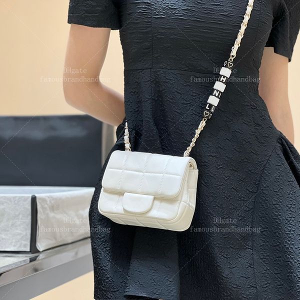 Designer Bag Mini Flap Bag Chain Handbag 10A Mirror Quality Lambskin Purse Designer Crossbody Bag With Box 24C01E