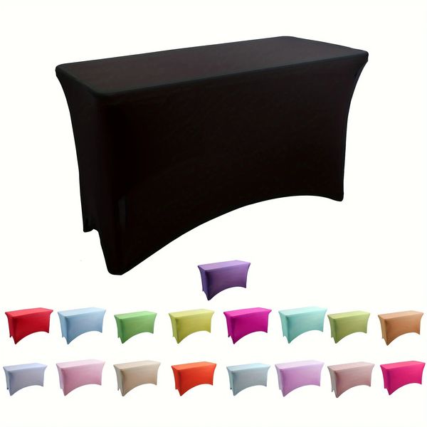 1pc Spandex Tablecloth Suitable for Parties Banquets Weddings and Events Outdoor Patio Furniture Set 4ft6 Ft8 Ft 241120