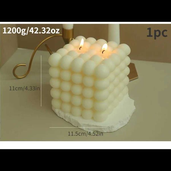 Candles 1pc large size Bubble Scented Candle Home Decor Handmade Soy Wax Aromatherapy Candle Party decoration smokeless candles L240910