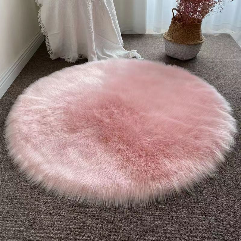 Imitation Wool Carpet Plush Imitation Wool Floor Mat Living Room Bedroom Plush Entrance Door Long Foot Mat