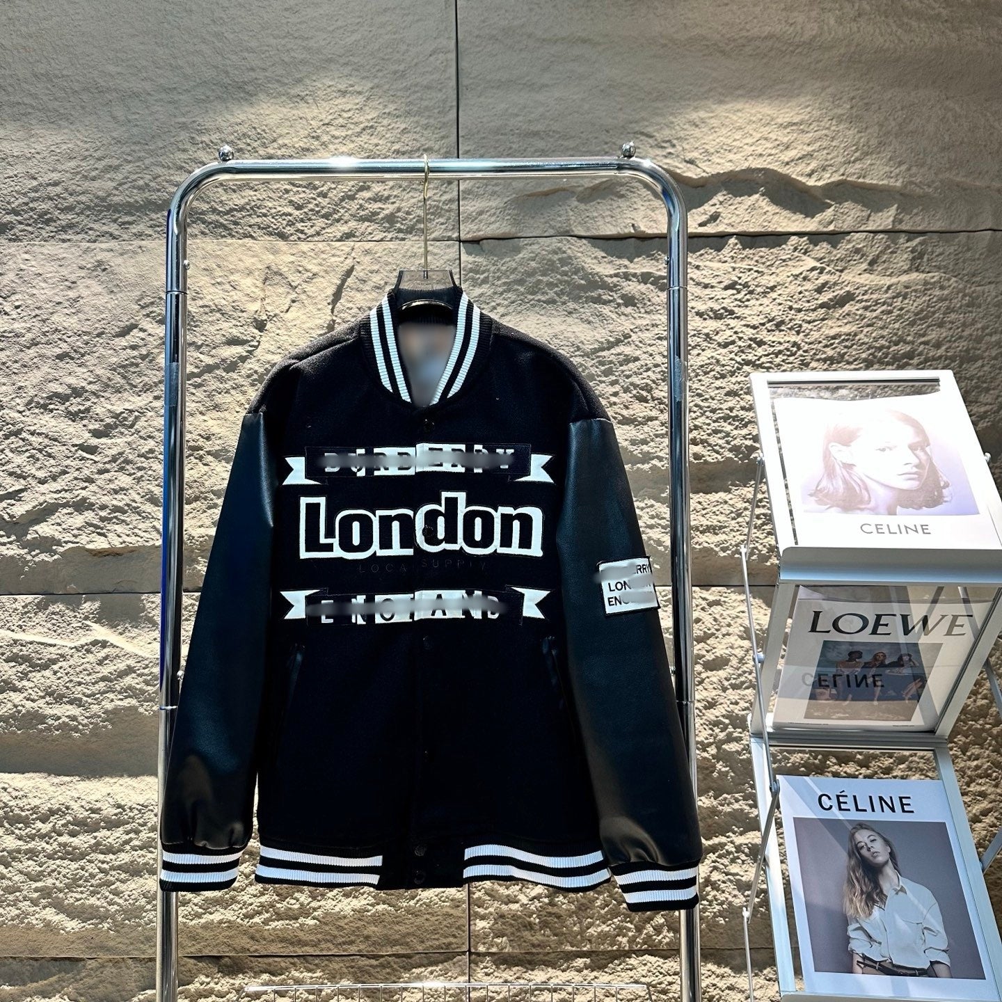 Top designer 1:1 design for men&#039;s and women&#039;s letter embroidery splicing baseball jacket, fashionable trend retro street versatile jacket