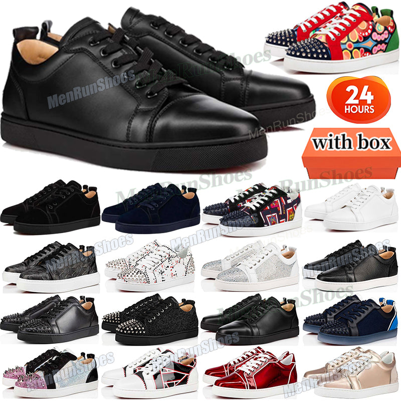 red bottomshoes men Designer hig Mens Casual Glitter Grey Rivets Leather Suede Camo Green Men Women Fashion Spikes Office Career Wedding Trainers Sn