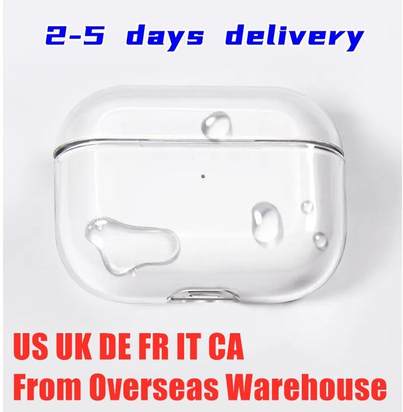 US EU CA Stock air USB C pods pro volume control 2 3 4 2nd generation Headphone pods Accessories Solid Silicone Cute Protective Earphone Cov