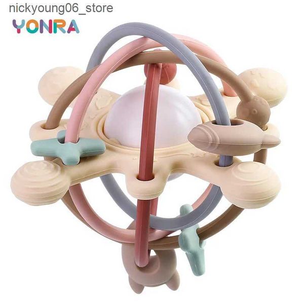 Baby Toy Rattle Sensory Teether Bed Bell Silicone Montessori Ball Newborn Baby Toys Childrens Kids Gift Development Games 0 36 Months L24091