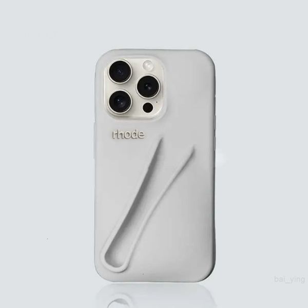 phone rhode case Lipstick Portable Case Design Lip Gloss Lipstick Lip Balm 3D Make-Up Silicone Phone Case for iPhone 15 14 13 12 Pro Max Hol