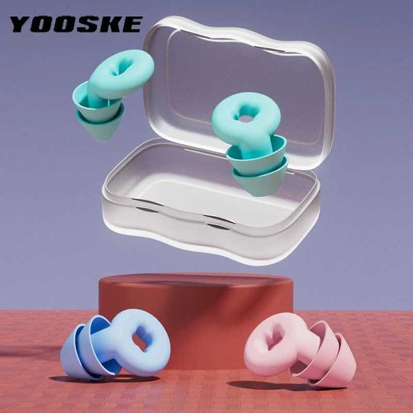Swimming Ear Plugs Soft Silicone Sound Waterproof Earplugs Diving Water Surf Swim Water Proof Touch Ear Buds Snorkeling SetT250117