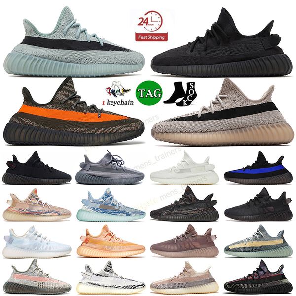 Big Size Running Shoes Low Mesh Sneakers for Mens and Women in Bone Black White Clay Salt Bred Oreo Mx Mono - For 2024 Sports Yeeziness Snea