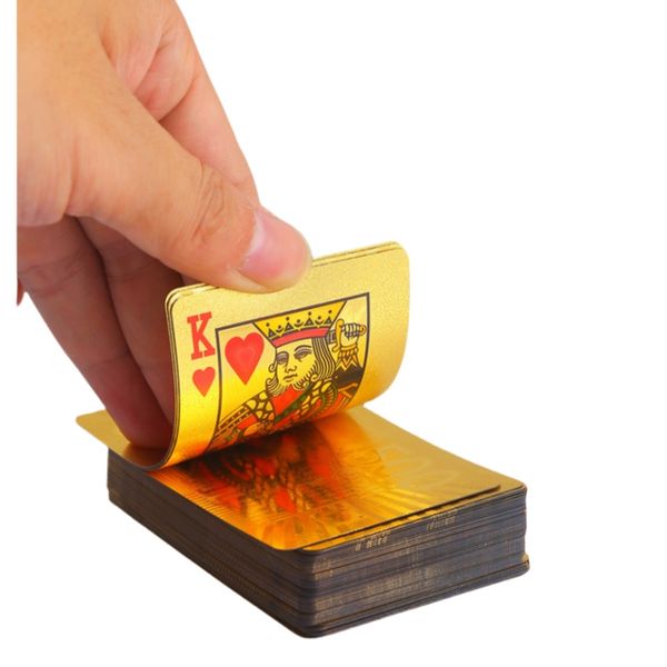 Creative Poker Chips Set in Elegant Rich Gold Color - PVC Material, Weather Resistant