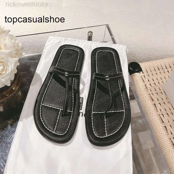 Toteme Slippers designer Beach Vacation Womens Summer Casual Outerwear Designer Slippers Spring 2023 Flats