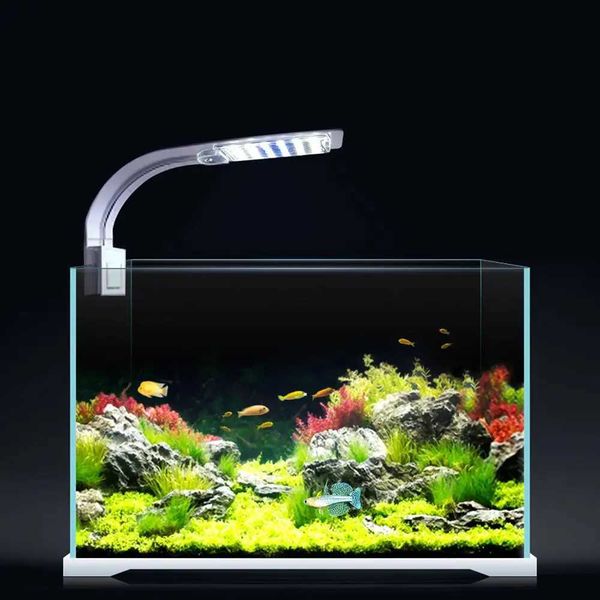 LED Aquarium Fish Tank Light Clip-on 5W-10W-15W LED Plants Grow Lights Aquatic Freshwater Aquarium Lamps Waterproof 220V EU Plug Z250205