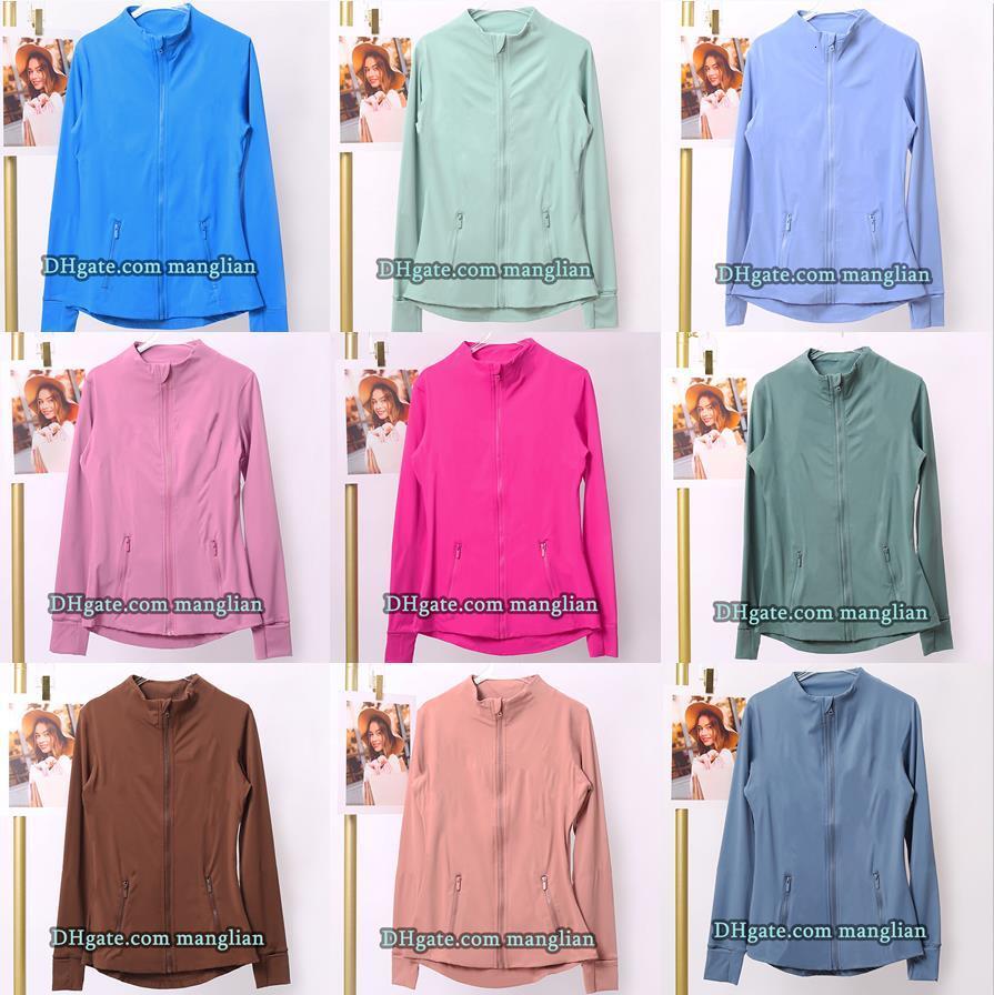 Women Yoga Jacket Womens Sports Jacket Line decoration Sweatshirt Workout Sports Gym Set Fitness Jackets Quick Dry Yoga Activewear Jogging tops Soli