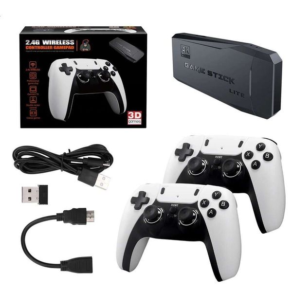 40000+ gamesm8 pro vídeo y3lite u8 mais 2.4g sem fio 64GB 128GB PS1 TV Game Stick Console HD 4K DDMY3C