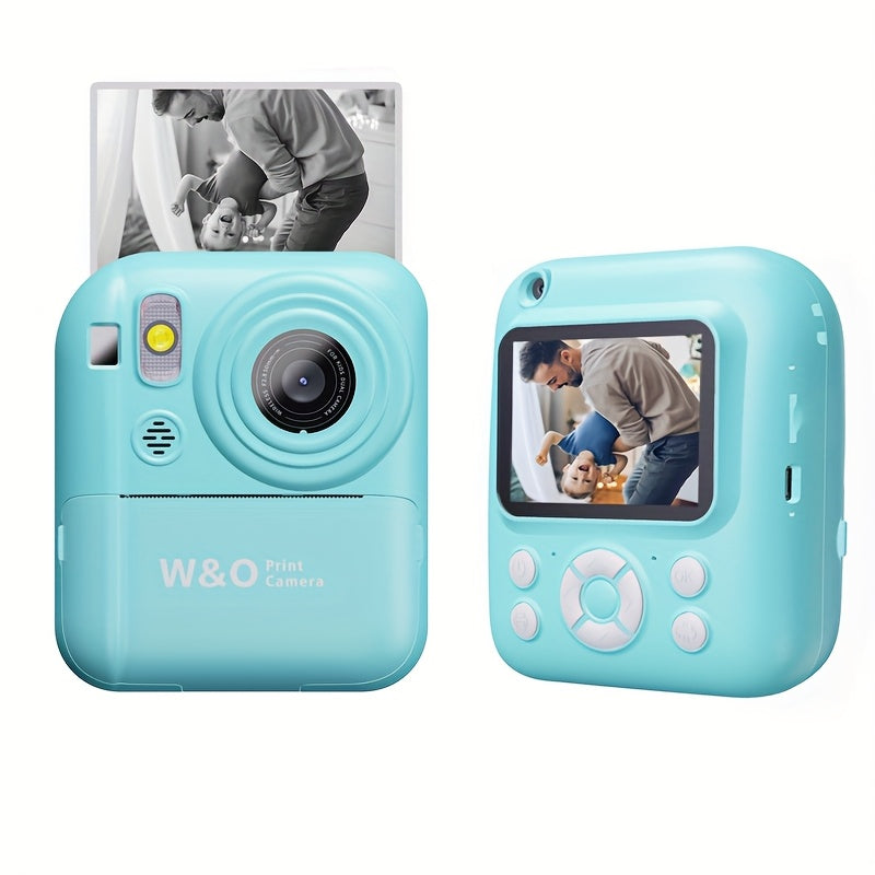 TEMU Camera Paper-new Instant Print Digital Camera, 1080p 2.4 Inch Screen Instant Camera With 3 Rolls Print Paper & 32gb Card, Digital Camera Kids