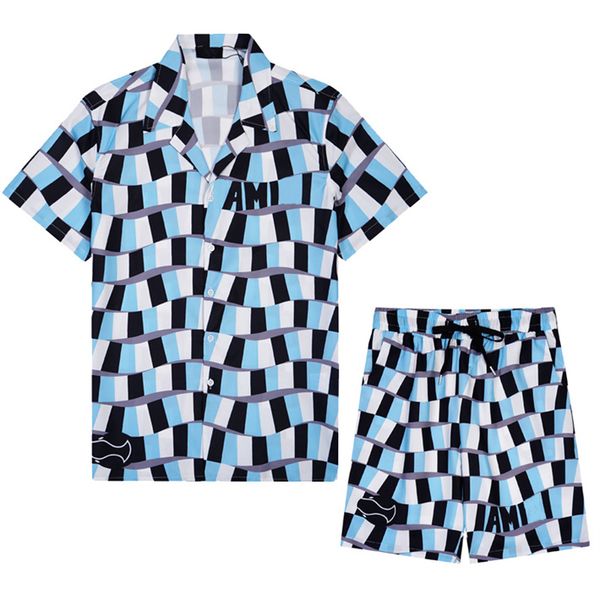 01Mens Tracksuit Men&#039;s Designer shirt Short Sleeve Shirts Men Sports Pants Beach Shorts#05