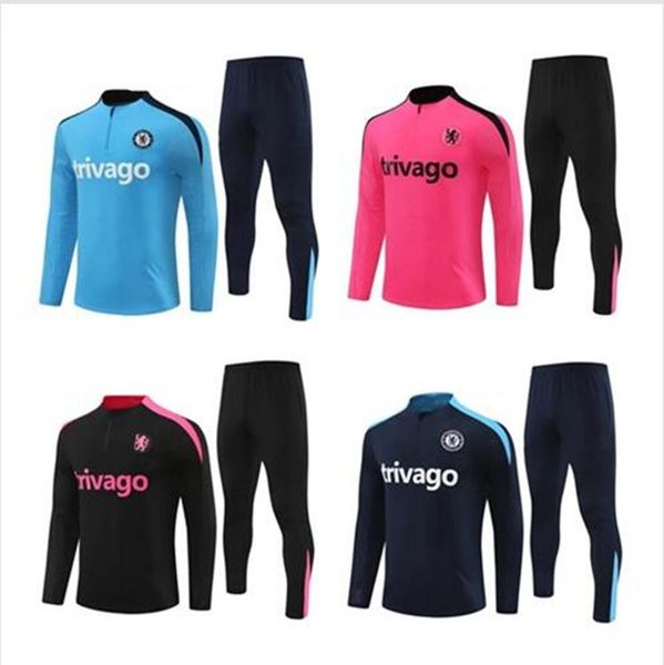24 25 CHELSE tracksuit CFC Soccer Jersey Long sleeve kids kit Tracksuit PULISIC 23-24 MOUNT HAVERTZ STERLING JORGINHO training shirt KOULIBA