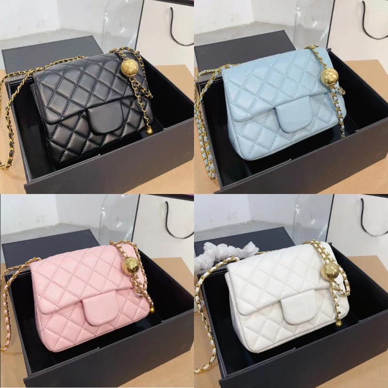 Shoulder Bags CF Bag CC Designer Mini Flap Chain Strap Cross Body Handbag With Gold Ball Women Fashion Purse Classic Style Crossbody2025