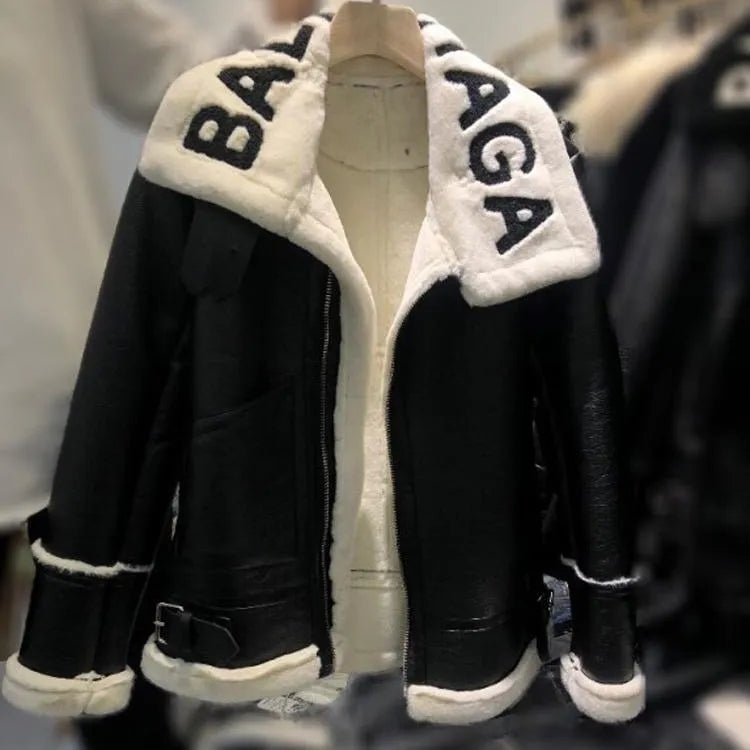 Women Jacket Fleece Man Faux Shearling Outerwear Coats Lambs Wool Winter Coat Parka Overcoat Casual Fashion Thick Warm Designer Clothes