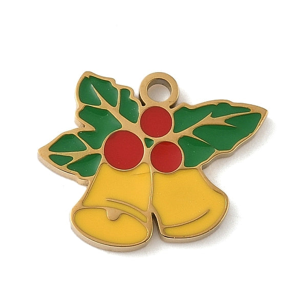 Weihnachtsmotive 304 Edelstahl Emaille Charms