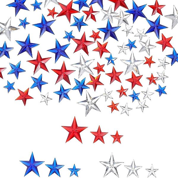 1800 pièce 9 styles embellissements de scrapbooking accessoires de vêtement cabochons en strass acrylique