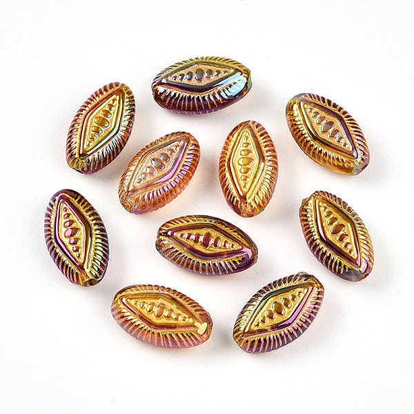 Placage uv perles acryliques opaques irisées