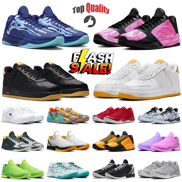 Top Fashion Mamba Designer Men 6 Basketball Shoes Reverse Grinch 5 X-Ray Wolf Grey 8 Eybl Girls Aunt Pearl Mambacita Lakers Home Mens Women
