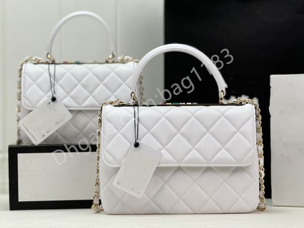 10A mirror designer bag, imported sheepskin handbag brand crossbody bag with high-quality box