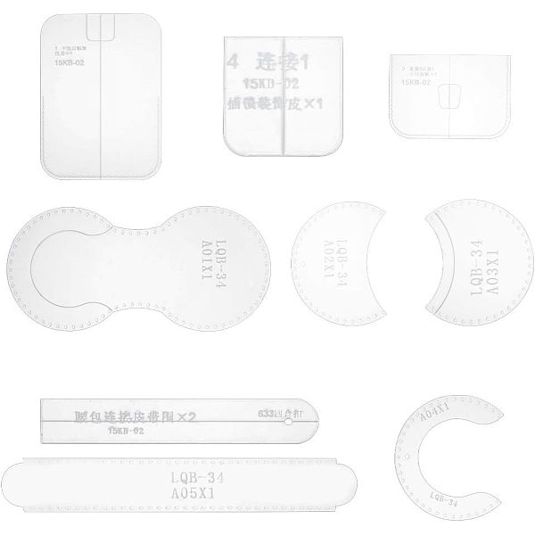 Plantilla de acrílico para riñonera