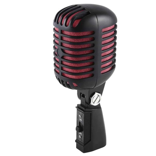 Professional Classic Retro Dynamic Vocal MicrophoneMetal Swing Mic for Live Performance Karaoke CL240813