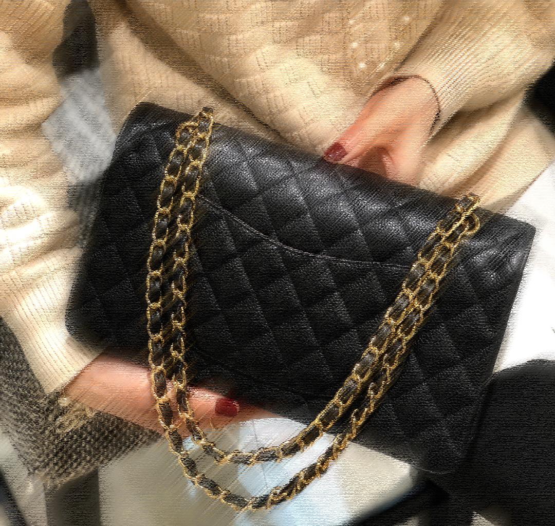 7A Classic Flap Designers cross Bag Caviar Grain Cowhide Fashion Handbag Women&#039;s Wallet Golden Chain Shoulder Bags Official France imported Gen