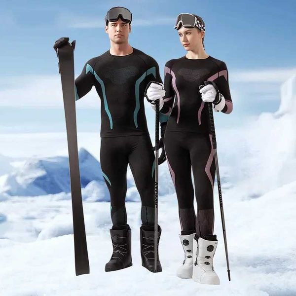 Skiing Suits Mens womens childrens boys girls condensed skiing underwear set fitness gym skis sports running yoga exercise set A158 Q241028