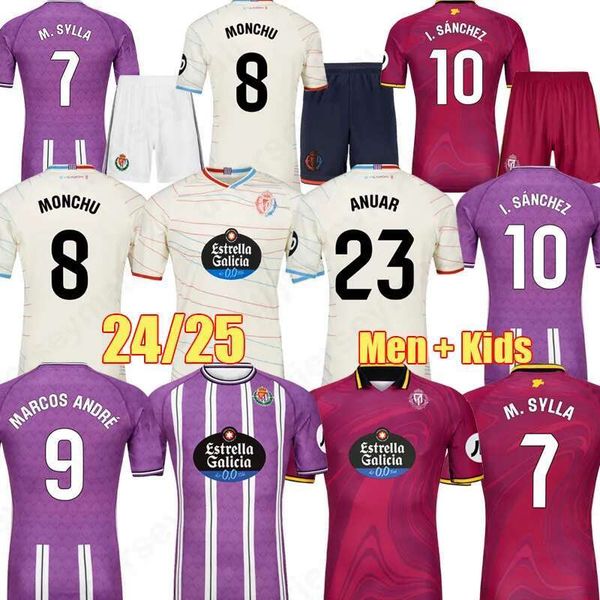 Mens top 24 25 Real Valladolid soccer jersey home away third AMALLAH Club SAD 2024 2025 camisetas de futbol Equipment G. PLATA FOOTBALL SHIR