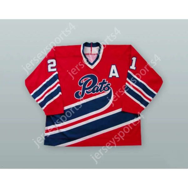 Gdsir Custom JOSH HOLDEN 21 REGINA PATS RED HOCKEY JERSEY NEW Top Ed S-M-L-XL-XXL-3XL-4XL-5XL-6XL