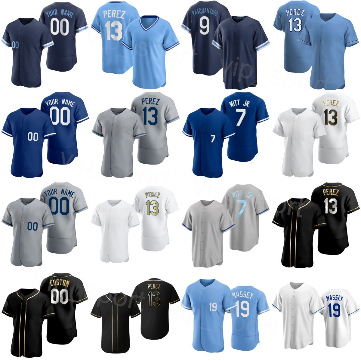 Baseball 9 Vinnie Pasquantino Jerseys Woman Mans Kids 13 Salvador Perez 11 Maikel Garcia 6 Jonathan India 19 Michael Massey Bobby Witt Jr 25 26 City