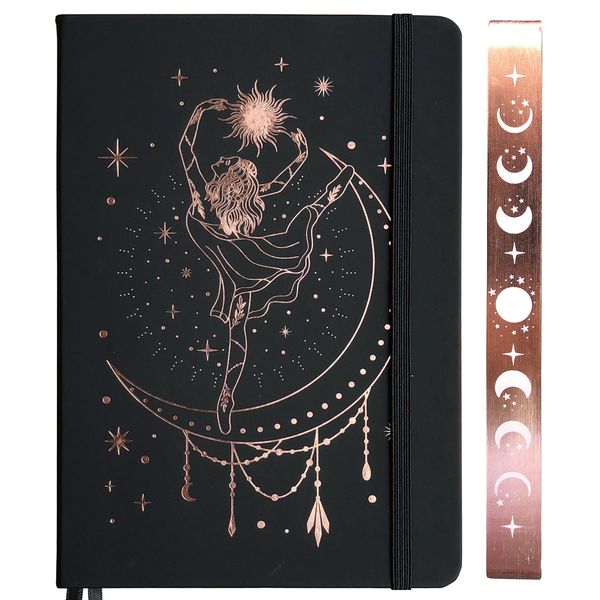 Notepads My Girl Dance 180GSM Bamboo Paper Bullet Dotted Journal Dot Grid Notebook ROSE GOLD Edges And Engrave MOONS BUJO Lovers 230130
