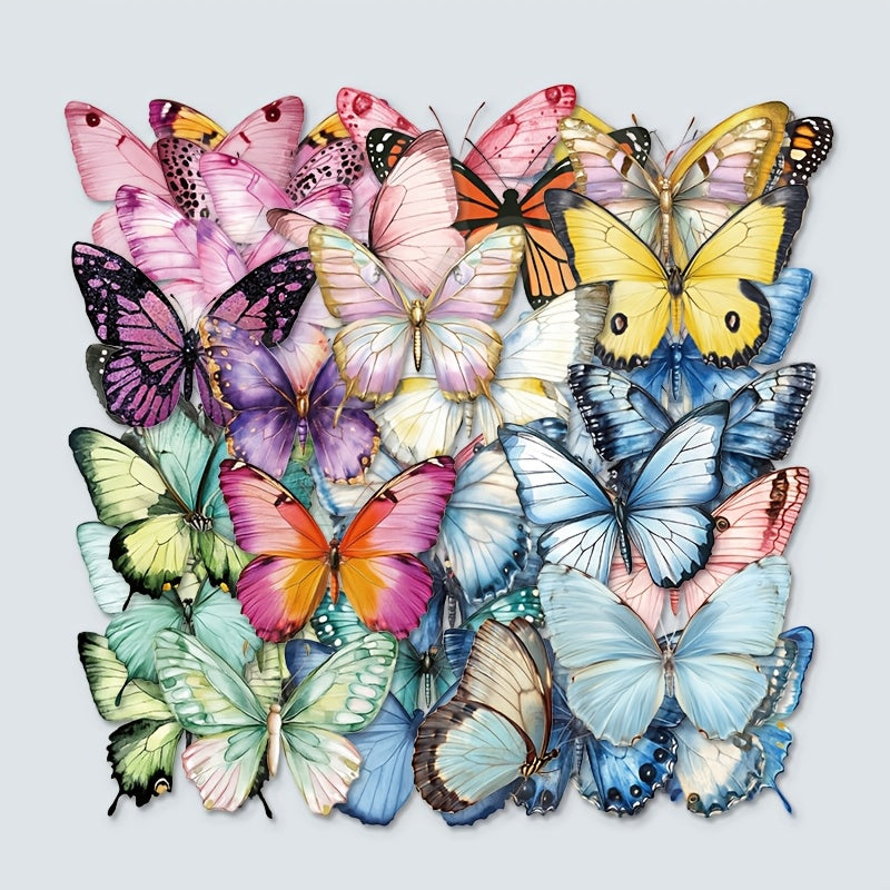 TEMU 50pcs Gutbd Vibrant Stickers, , Unique Irregular Shape - Laptops, Phone Cases, Travel Bags & Journals, Single-use Paper Decals, Stickers For