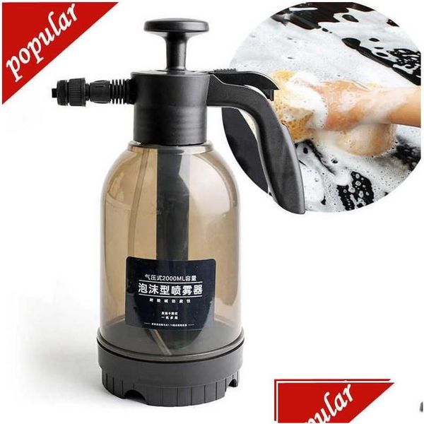 Other Care Cleaning Tools 2L Handheld Foam Sprayer Car Wash Watering Can Air Pressure Plastic Disinfection Water Bottle Drop Deli De Dhigj