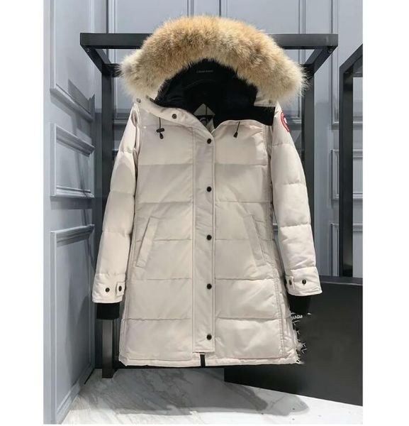 Women&#039;s Woman Fur Puffer Coat Fashion Long Parkas Coats Winter Classic Pattern Down Jackets Designer Womens Puff Jacket Outerwear High