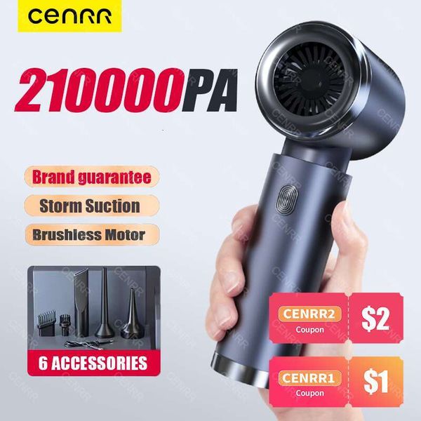 Car Strong Suction 210000PA Dual-Purpose Cordless Vacuum Cleaner Wireless Handheld Mini Blower for Home Appliance