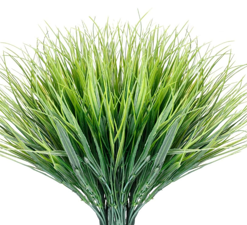 Artificial Reed Grass Large Fake Onion Grass Plants Tropical Green Plants Leaves Bouquet PVC Grass For Wedding Garden Offic