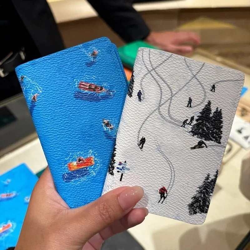 golf card Designers Credit ID Card Holder Leathe Luxury Genuine Leather Wallets Cardholder Plaid Style Luxurys Mens Wallet Designers Women Wallet Pu
