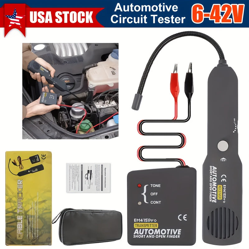 TEMU Automotive Circuit Electrical System Tester For Line Short-break-leakage Detection, 6-24v Repair Tester Tool, Quickly And Locate Short Circuits,