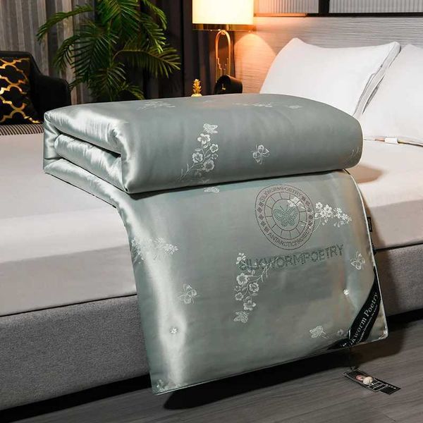 Silk quilt 100% mulberry silk summer cool quilt warm air conditioner quilt spring autumn quilt double quilt core winter quiltXJ241024