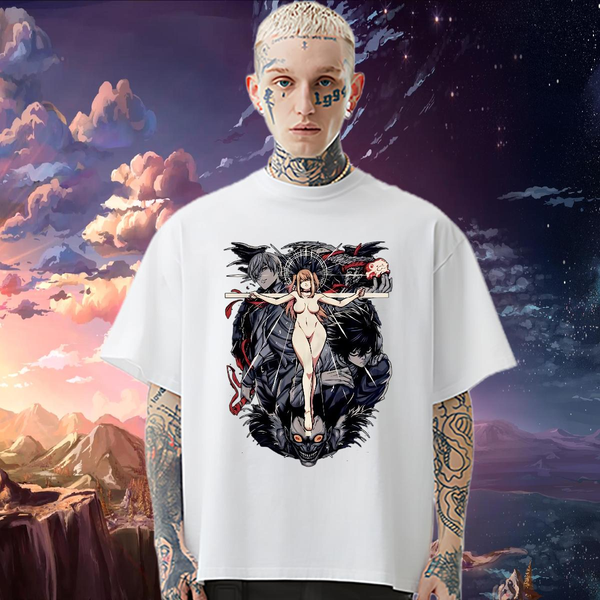 Fashion Man T Shirts Skull Street Wear Couples T Shirts Crew Neck Cotton Classic