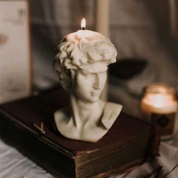 Candles David Statue Decorative Scented Candles Creative Home Decoration Candles for interior Guest Gift Candles Big Candles for Decor Q2411