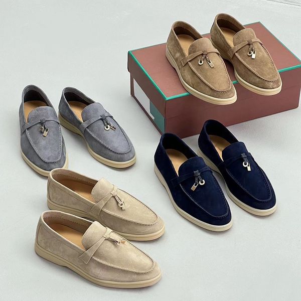 lp shoes loafers men designer black white pink green coffe beige orange brown navy blue loro piano shoe women luxury sports sneakers trainer