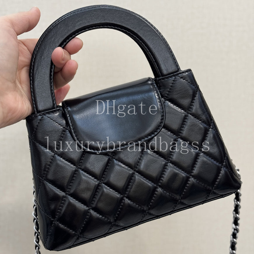 Mirror Quality Mini Handbag 19cm Designer Crossbody Bag Women Top Handle Bag Mini Shopping Bag Calfskin Evening Bag With Box CAS4416A