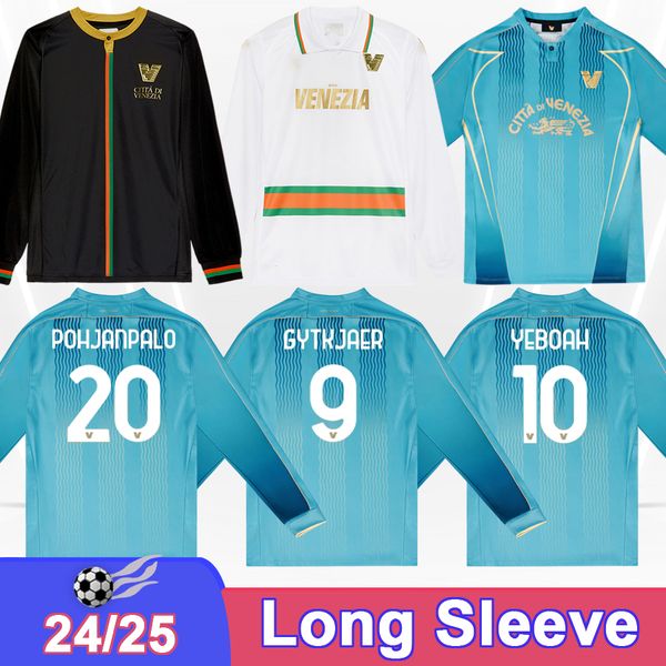 24 25 Venezia YEBOAH Mens Soccer Jerseys 23 24 GYTKJAER ORISTANIO POHJANPALO ALTARE CANDELA Home Away 3rd Long Sleeves Football Shirts Adult