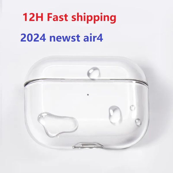 2024 New USB C Airpods 4 and Airpods pro 2 generation Headphone Accessories Solid TPU Protective Earphone Cover Wireless Charging Shockproof
